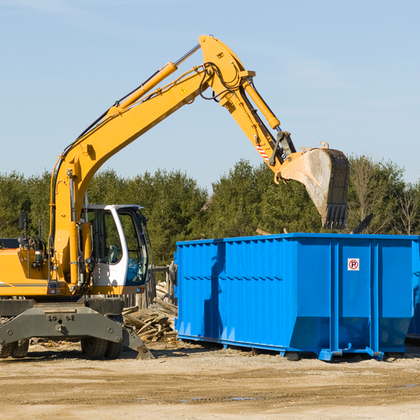 are there any restrictions on where a residential dumpster can be placed in Cave Springs Arkansas